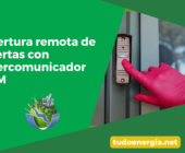 Apertura remota de puertas con intercomunicador GSM